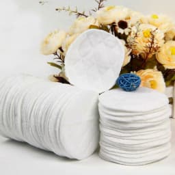 12pcs Reusable Nursing Breast Pads Washable Soft Absorbent Baby Breastfeeding