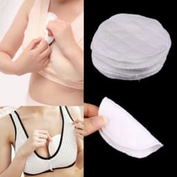 12pcs Reusable Nursing Breast Pads Washable Soft Absorbent Baby Breastfeeding
