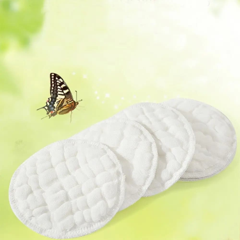 12pcs Reusable Nursing Breast Pads Washable Soft Absorbent Baby Breastfeeding