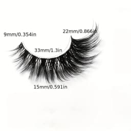 5 Pairs False Eyelashes - Natural Long, Cat Eye Style, Winged Tips, Manga Lashes for Eye Elongation,