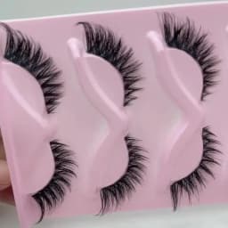 5 Pairs False Eyelashes - Natural Long, Cat Eye Style, Winged Tips, Manga Lashes for Eye Elongation,