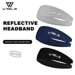 WRELS Sports Headband Running Fitness Sweatband Quick-Dry Elastic Absorbent Men Women Cycling Jog Tennis Yoga Gym Hair Bandage