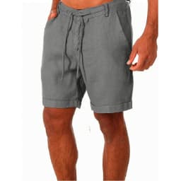 Summer New Men's Cotton Linen Short Pants Male Casual Lightweight Breathable Solid Color Sport Shorts Fashion Fitness Streetwear