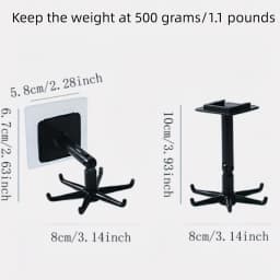 Jewelry Storage Rack Rotating Display Rack with Hook and Loop Hair Accessory Holder Keychain Multipurpose Home Storage Rack