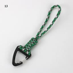 Paracord Keychain Lanyard Rotatable Buckle High Strength Parachute Cord Emergency Survival Backpack Triangle Key Ring Neck