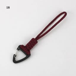 Paracord Keychain Lanyard Rotatable Buckle High Strength Parachute Cord Emergency Survival Backpack Triangle Key Ring Neck