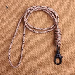 Paracord Keychain Lanyard Rotatable Buckle High Strength Parachute Cord Emergency Survival Backpack Triangle Key Ring Neck