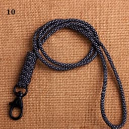 Paracord Keychain Lanyard Rotatable Buckle High Strength Parachute Cord Emergency Survival Backpack Triangle Key Ring Neck