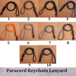Paracord Keychain Lanyard Rotatable Buckle High Strength Parachute Cord Emergency Survival Backpack Triangle Key Ring Neck