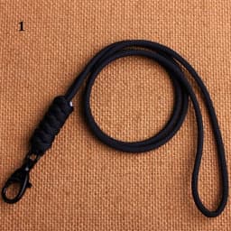 Paracord Keychain Lanyard Rotatable Buckle High Strength Parachute Cord Emergency Survival Backpack Triangle Key Ring Neck