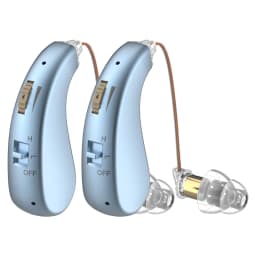 2 sets of mini elderly digital hearing aids earphones portable amplifiers rechargeable and adjustable amplifiers for the elderly
