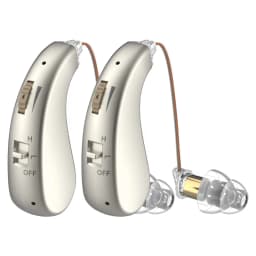 2 sets of mini elderly digital hearing aids earphones portable amplifiers rechargeable and adjustable amplifiers for the elderly