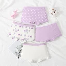 New Children's Underwear, Cotton Underwear, Girls' Underwear, Baby Boxers, Small, Medium and Big Children, Girls' Boxers