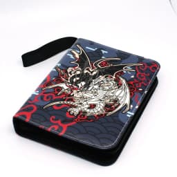 Yugioh TCG GAME Card Binder Yu-Gi-Oh Red-Eyes Black Dragon Cards Holder Album 4-Pocket Trading Card Game Collection Card Holder