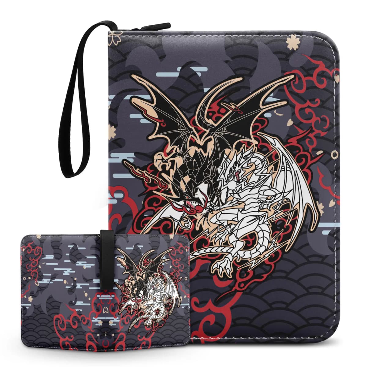 Yugioh TCG GAME Card Binder Yu-Gi-Oh Red-Eyes Black Dragon Cards Holder Album 4-Pocket Trading Card Game Collection Card Holder