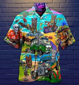 Summer Hawaiian Shirts Men's Harajuku Vintage Oversized Clothing Beach Prom Print Tops Unisex Fashion Short Sleeve