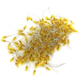 Evemodel 100pcs 2.5mm 3mm 4mm 5mm Clear Mini Bulbs Grain of Wheat Bulbs Incandescent Filament Lights 1.5V 3V 6V 12V