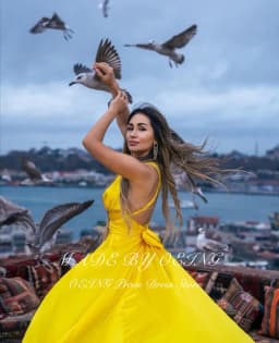 OEING Sexy Flying Prom Dresses Glitter Backless Long Tail Photography Evening Dresses V-neck Formal Occasion Party Dress Gala