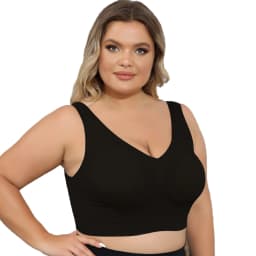 Women's Plus Size Bras with No Wire Shaping and Lifting to Prevent Spillage and Sagging - Detachable Pads