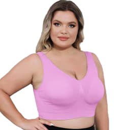 Women's Plus Size Bras with No Wire Shaping and Lifting to Prevent Spillage and Sagging - Detachable Pads