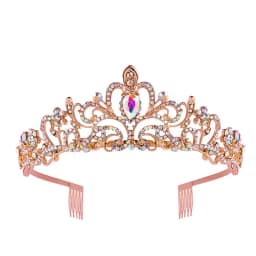Luxury Crystal Crowns and Tiaras with Comb Headband for Girl Women Princess Birthday Party Wedding Prom Bridal Gifts