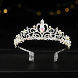 Luxury Crystal Crowns and Tiaras with Comb Headband for Girl Women Princess Birthday Party Wedding Prom Bridal Gifts