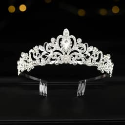 Luxury Crystal Crowns and Tiaras with Comb Headband for Girl Women Princess Birthday Party Wedding Prom Bridal Gifts