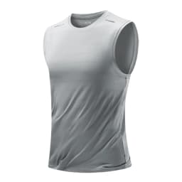 CHRLCK Men's Running Vest Quick Drying Gym Tank top Men Fitness Sleeveless Shirt Male Mesh Breathable Fitness Sports Vest
