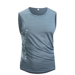 CHRLCK Men's Running Vest Quick Drying Gym Tank top Men Fitness Sleeveless Shirt Male Mesh Breathable Fitness Sports Vest