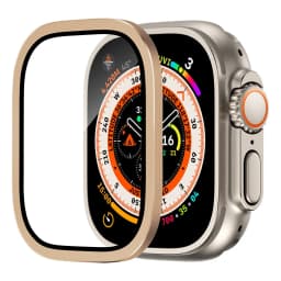 Tempered Glass for Apple Watch Ultra 2 49mm Screen Protector Metal Frame Anti-Scratch for IWatch Series Ultra 49 mm Accessories