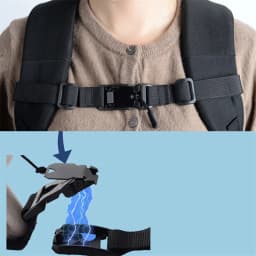 Backpack Magnetic Chest Pack Detachable Strap Adjustable Anti Slip Shoulder Strap Outdoor Camping Tactical Bag Strap Accessories