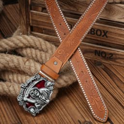 A Men's and Women's Casual Retro Belt Western Style! PU Leather Belt with Metal Buckle, Suitable for Daily Work Wear