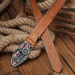 A Men's and Women's Casual Retro Belt Western Style! PU Leather Belt with Metal Buckle, Suitable for Daily Work Wear