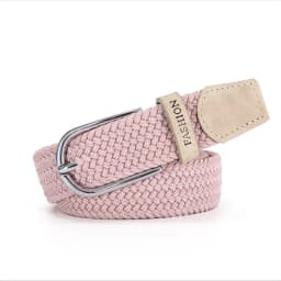 Non-perforated belt ladies all-in-one jeans canvas belt woven elastic pin buckle student slacker cloth belt