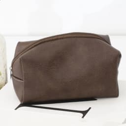 New Solid-Color High-End PU Makeup Bag, Large-Capacity Portable Hand-Held Toiletries Storage Bag, One Piece