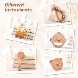 Montessori Toys Baby Music Toys Musical Instrument Baby 0 3 Years Toys Wooden Educational Toys Bear Xylophone Children Toys