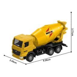 HUINA 1:80 Construction Alloy Diecast Car Model Forklift Roller Dumper Excavator Engineering Agitator Truck Toy Collection Gift