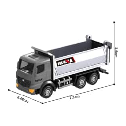 HUINA 1:80 Construction Alloy Diecast Car Model Forklift Roller Dumper Excavator Engineering Agitator Truck Toy Collection Gift