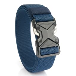 VATLTY 3.4cm Elastic Belt for Men Quick Release Metal Buckle Tactical Outdoor Casual Belt Tight Woven Thin Belt Waistband Male