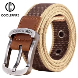 Men Belt for Drilled Canvas Military Tactical Designer Men's Fabric Belt Men's Trousers Belt for Jeans Belts Male Waist Belts