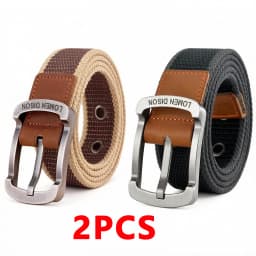 Men Belt for Drilled Canvas Military Tactical Designer Men's Fabric Belt Men's Trousers Belt for Jeans Belts Male Waist Belts