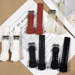 Strap for Casio G-Shock GA-100/110/120/140/200/400/700 800 GD-100/110/120 G-8900 GLS-100 Replace Silicone Resin Watch Band 16mm