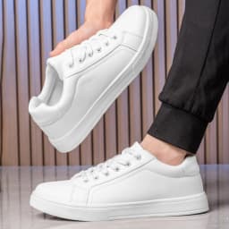Leather Men Shoes Sneakers Trend Casual Shoe Breathable Leisure Male Sneakers Non-slip Footwear Men Vulcanized Shoes