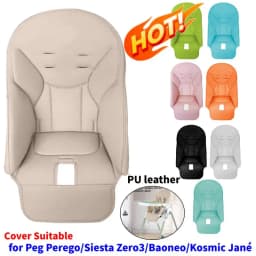 Baby Foldable chair Cover PU Leather Travel Home Dining chair cover seat Seat Case For Peg Perego for Siesta Zero3 for Baoneo