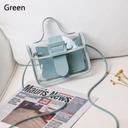 Small Women's Small Bag Transparent Jelly Candy Color Square Messager Bag Fashion Clutches PVC Shoulder Bag Crossbody Handbag