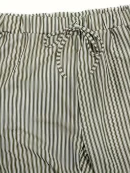 Women's Plus Size 1XL-5XL Casual Stripe Print Pants Ladies Fashion Comfortable Drawstring Waist Elastic Casual Pants