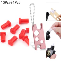 Universal Lash Glue Bottle Blocking Needle Replacement Eyelash Extension Glue Mouth Head Special Plug Caps Opener Makeup Tools