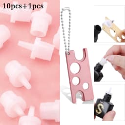 Universal Lash Glue Bottle Blocking Needle Replacement Eyelash Extension Glue Mouth Head Special Plug Caps Opener Makeup Tools