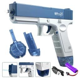 Summer Water Gaming Toy Fully Automatic Continuous Fire Watergun Shark Electric Water Gun Large Capacity Water Spray Gun