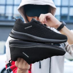 Sneakers Men Running Walking Knit Shoes Fashion Casual High Quality Sport Athletic Gym Lightweight Men Casual Shoes